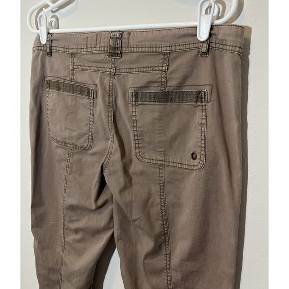 Anthropologie Hei Hei Women’s Pants Size 28 Brown Zipper Stretch Pockets - Picture 13 of 15